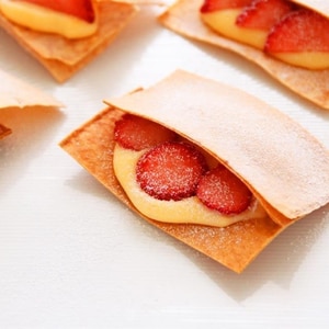 春巻きの皮でミルフィーユ